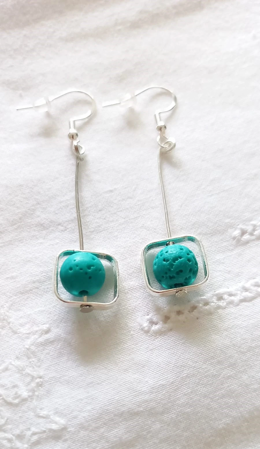 Boucles Griekenland turquoise was cr zilver 925 creatie – photo 5